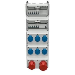Mennekes五模壁挂式工业组合插座箱 950004