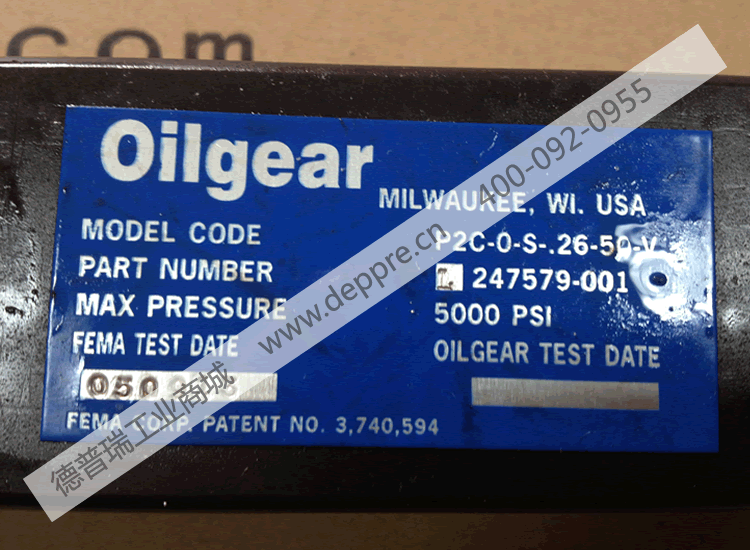 Oilgear/奥盖尔电磁阀P2C-0-S.26-50-V