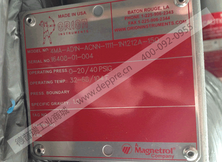 ORION磁性液位指示器4MA-AD1N-ACNN-1111-1N1212A-150