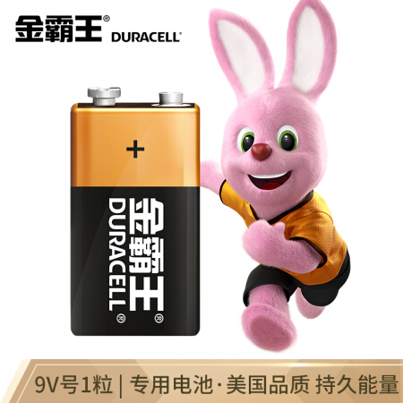 JinBaWang （Duracell）9V电池1粒装 碱性电池九伏