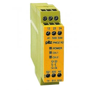 pilz 安全继电器 PNOZ X2 24VAC/DC 2n/o