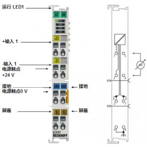 BECKHOFF模拟量输入端子模块 EL3101/EL3102