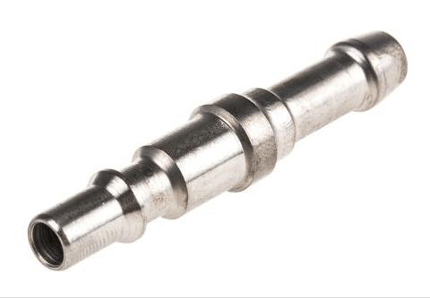 Staubli不锈钢气动快速连接接头 RBE 06.6808，8mm软管倒钩连接，Staubli连接器