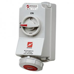 Mennekes工业插座 DUO 32A4P 3H400-440V IP67，5792A