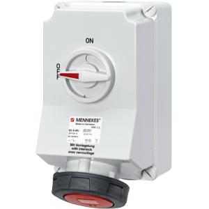 Mennekes 工业插座 DUO 63A4P 6H400V IP67，5110A