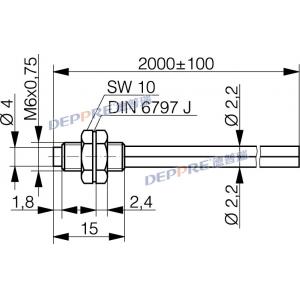 Contrinex光电传感器 适用于光纤放大器的塑料光纤 LFP-1002-020