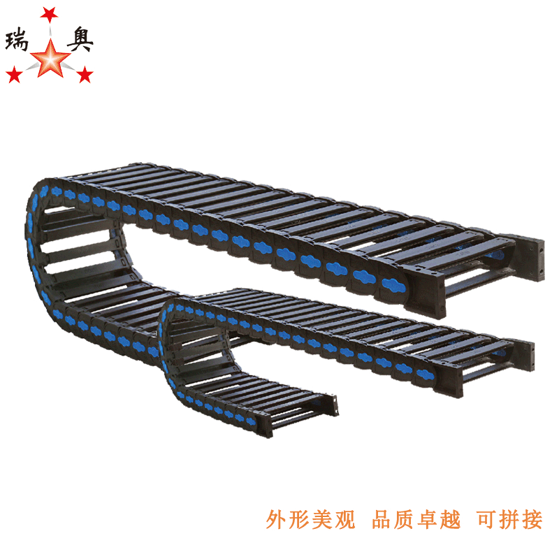 工程尼龙塑料拖链 TLC35桥式 承重超长型拖链