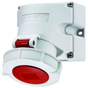 工业插座 32A-6h/400V~ 3P+N+E IP67(替代1210)，9382