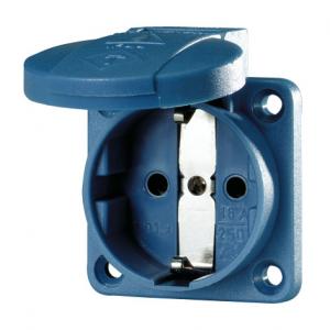 工业插座 SCHUKO 蓝色16A2P+E 230V IP54，11031