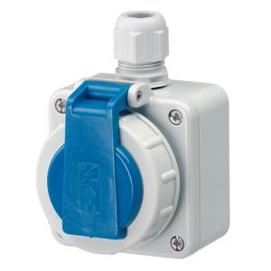 工业插座SCHUKO 16A2P+E 230V IP68,10863