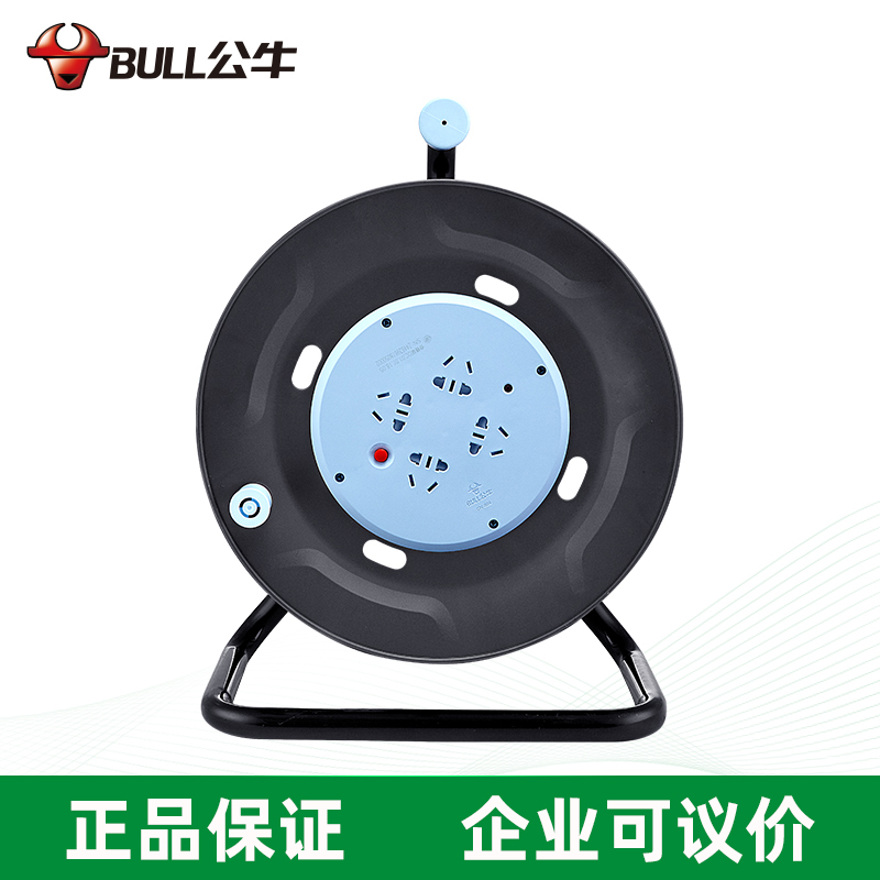 BULL公牛 公牛带线线盘1.5平方50米线盘10a工程线盘GN-804-1.5平方-50米
