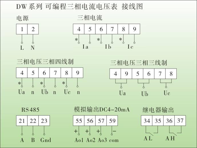 电压表接线图