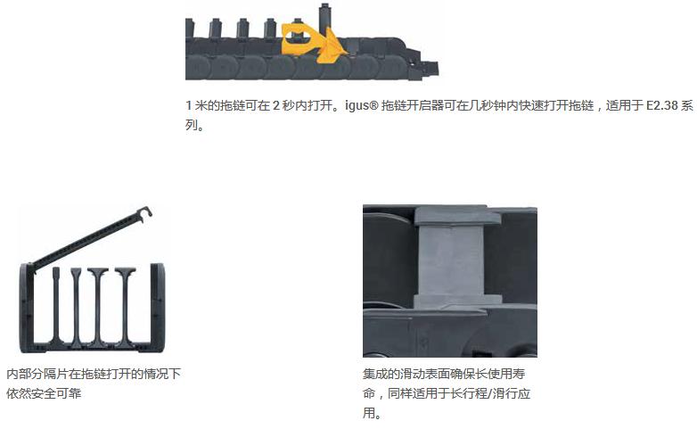 IGUS新品介绍：新型 E2/000 拖链——E2.1