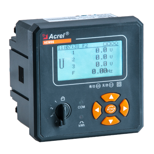 Acrel 安科瑞多功能电表AEM96嵌入式柜门安装88*88mm开孔，标配谐波计量功能